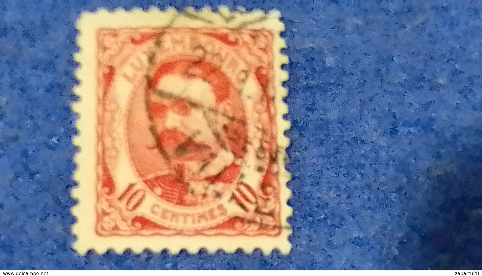 LÜKSEMBURG-1891-93  10C. GRAND DUKE WİLLİAM IV.   DAMGALI - 1906 Guillaume IV