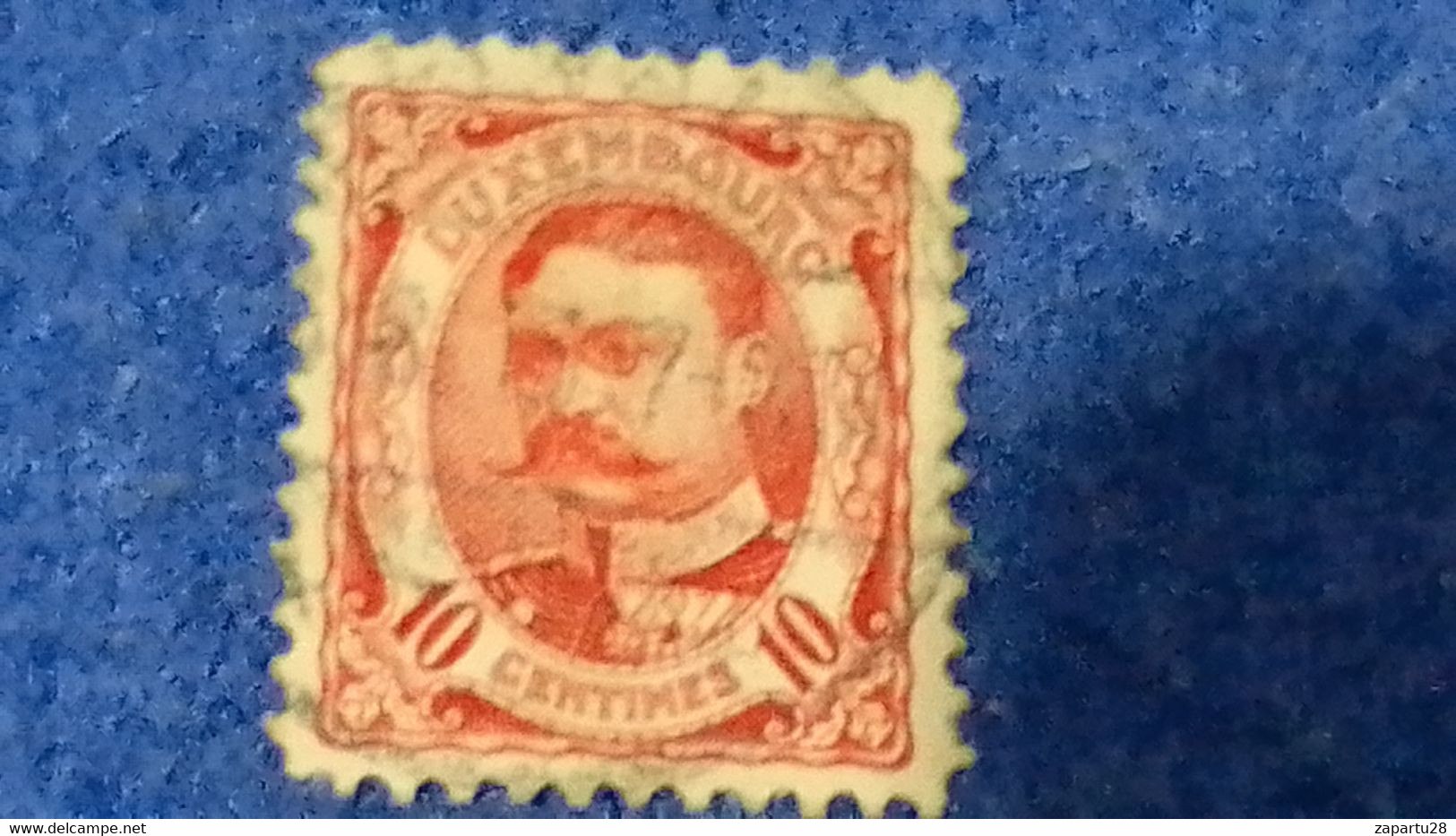 LÜKSEMBURG-1891-93  10C. GRAND DUKE WİLLİAM IV.   DAMGALI - 1906 Guillaume IV