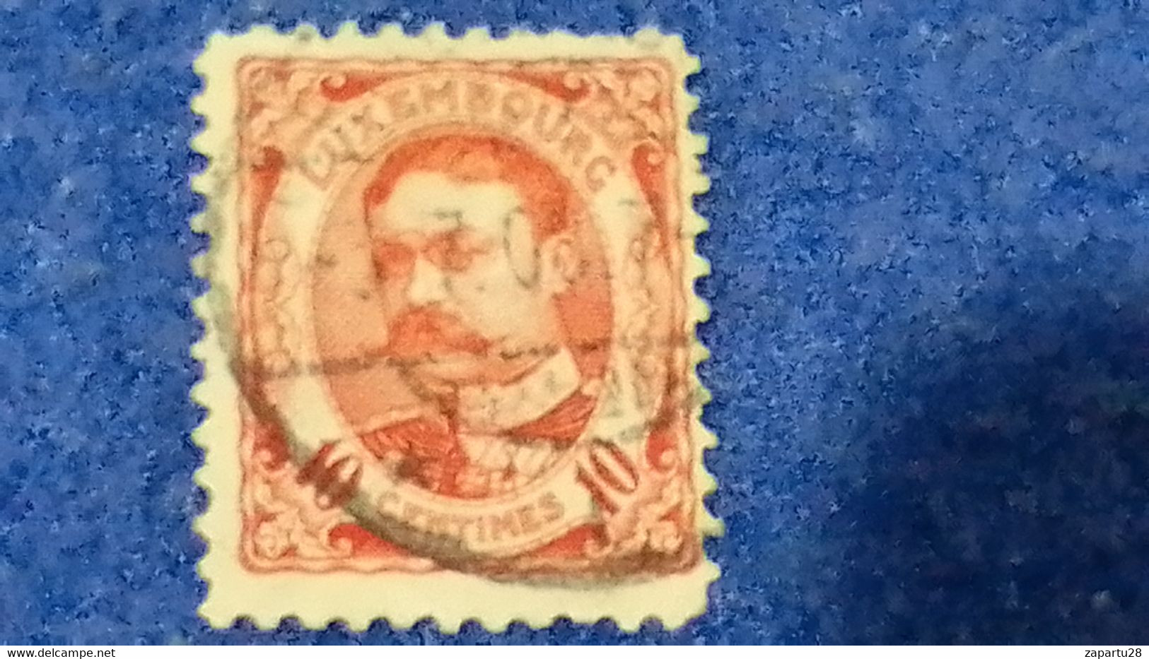 LÜKSEMBURG-1891-93  10C. GRAND DUKE WİLLİAM IV.   DAMGALI - 1906 Guillermo IV