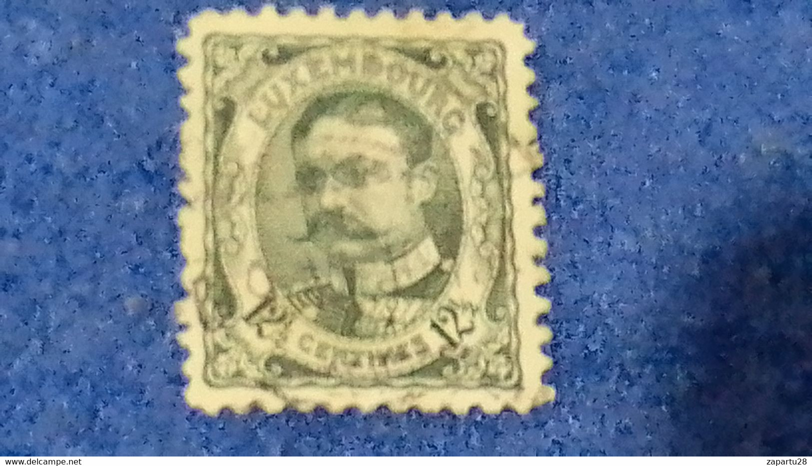 LÜKSEMBURG-1891-93  12.5 C. GRAND DUKE WİLLİAM IV.   DAMGALI - 1906 Guillermo IV