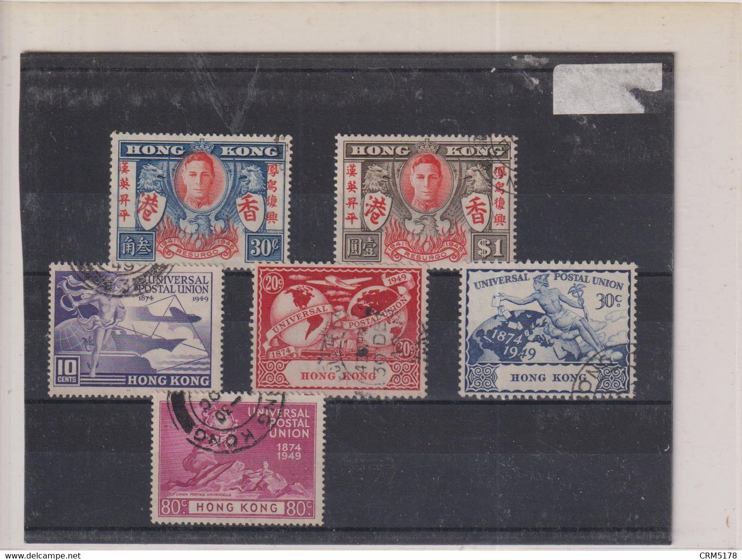 HONG-KONG-TP N°167/168-171-174-OB- B à TB-1946 - Collections, Lots & Séries