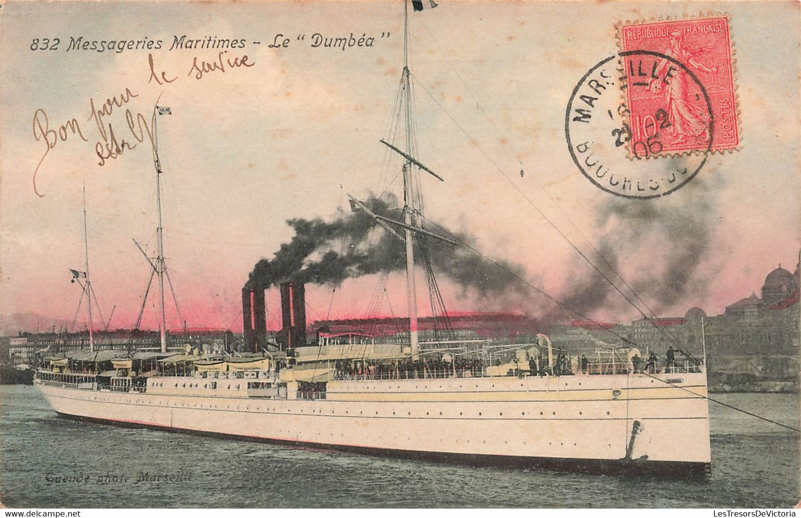 CPA NOUVELLE CALEDONIE - Messageries Maritimes - Le Dumbéa - Colorisé - 1906 - Bateau A Vapeur - Neukaledonien