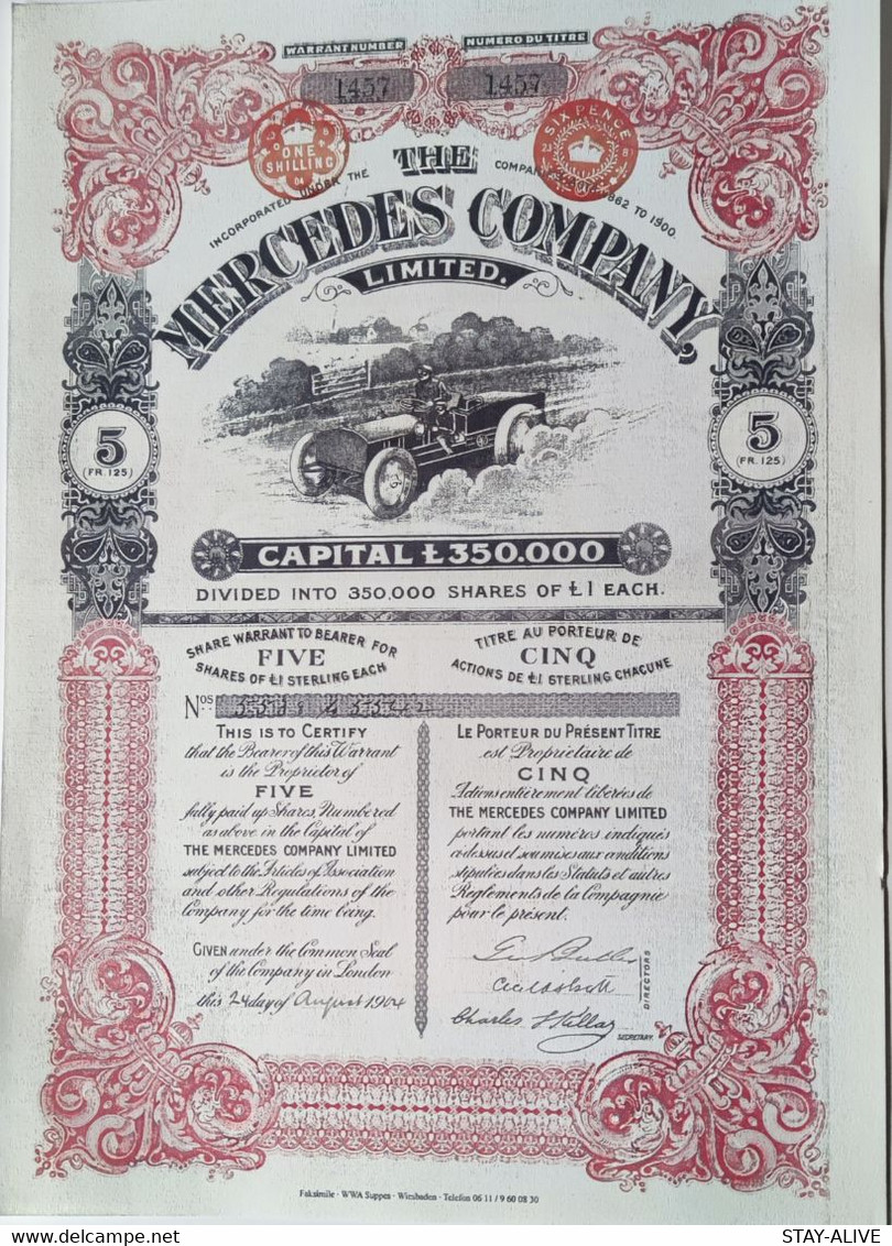 THE MERCEDES COMPANY LTD (REPRODUCTION) - Automobile