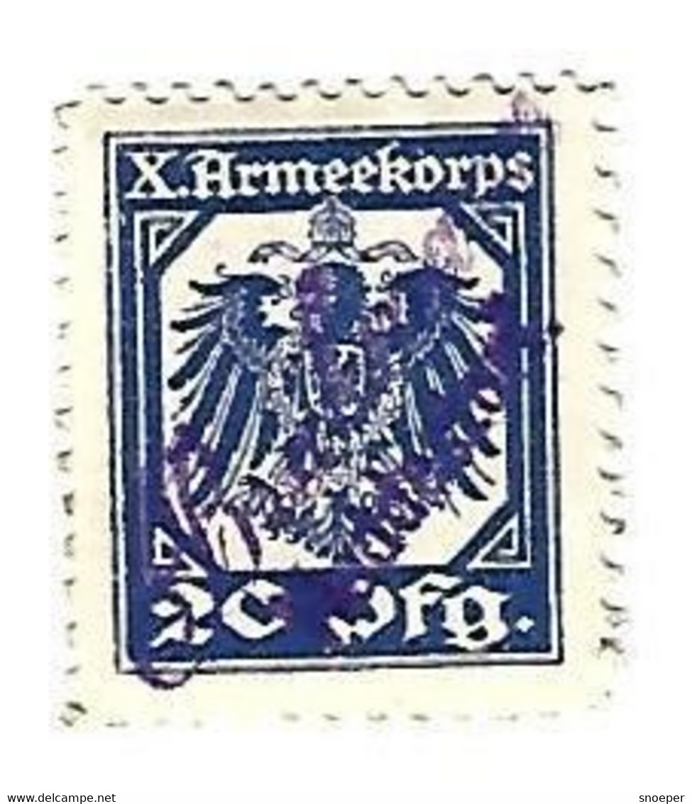 *germany Kriegsgefangenen Lager Huddestorf  X Armeekorps 20 Pfennig    05.03c - Other & Unclassified