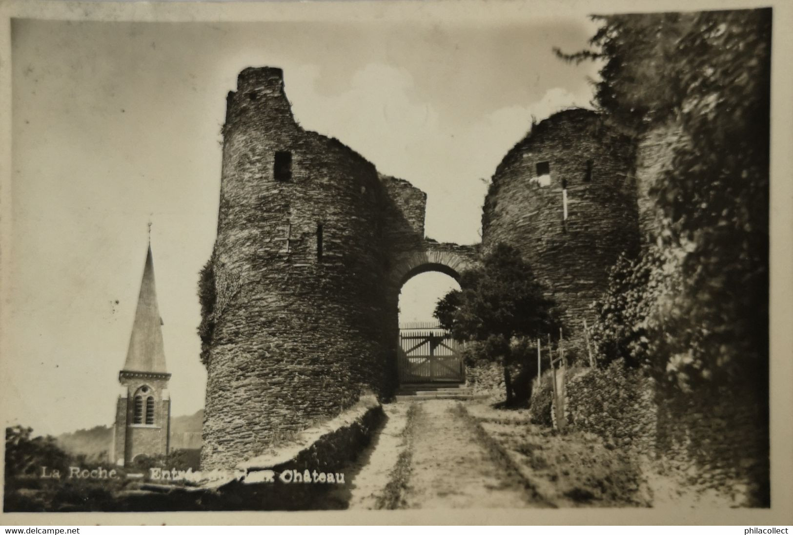 La Roche (la Roche En Ardenne) Carte Photo // Entree Du Vieux Chateau 193 Ed Lits - La-Roche-en-Ardenne