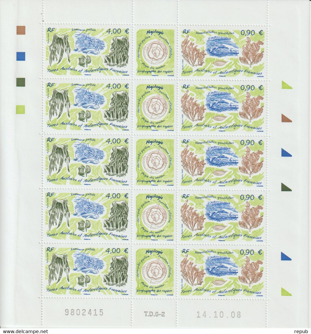 TAAF 2009 Flore Algues 528-529 En Feuille ** MNH - Unused Stamps