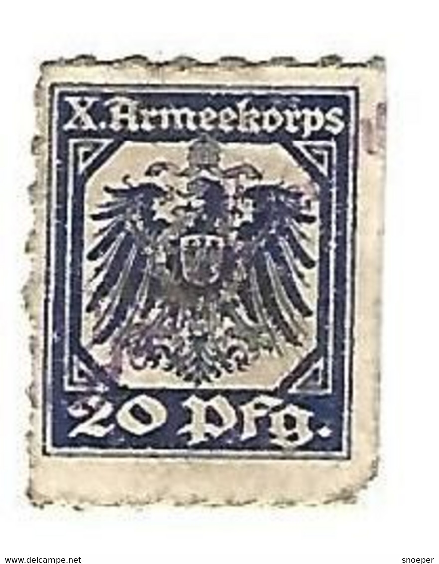 *germany Kriegsgefangenen Lager Huddestorf  X Armeekorps 20 Pfennig     05.12a 2x Brakmann - Autres & Non Classés