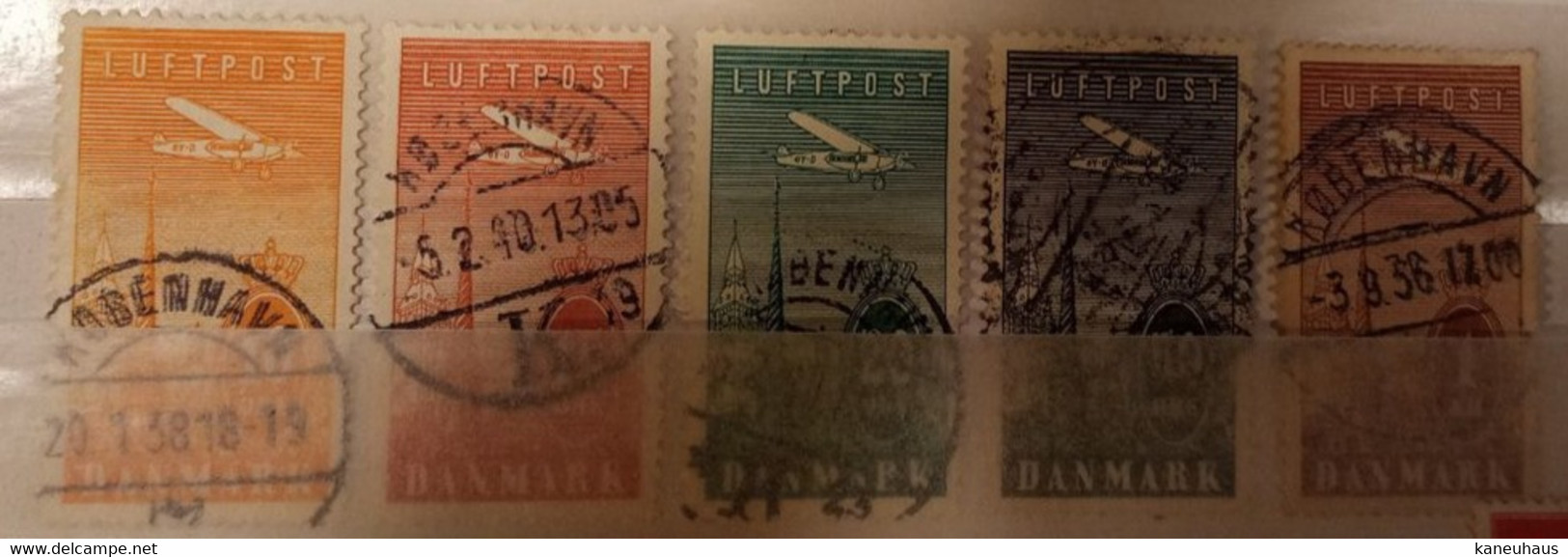 1934 Michel-Nr. 217-221 Gestempelt (NH) - Airmail