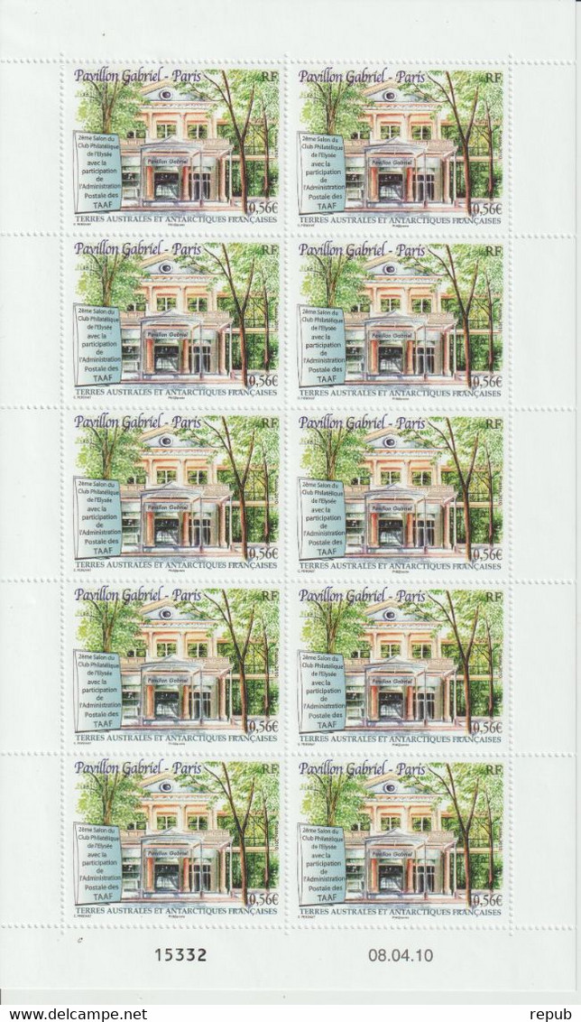 TAAF 2010 TAAF à L'Elysée 571 En Feuille ** MNH - Nuevos