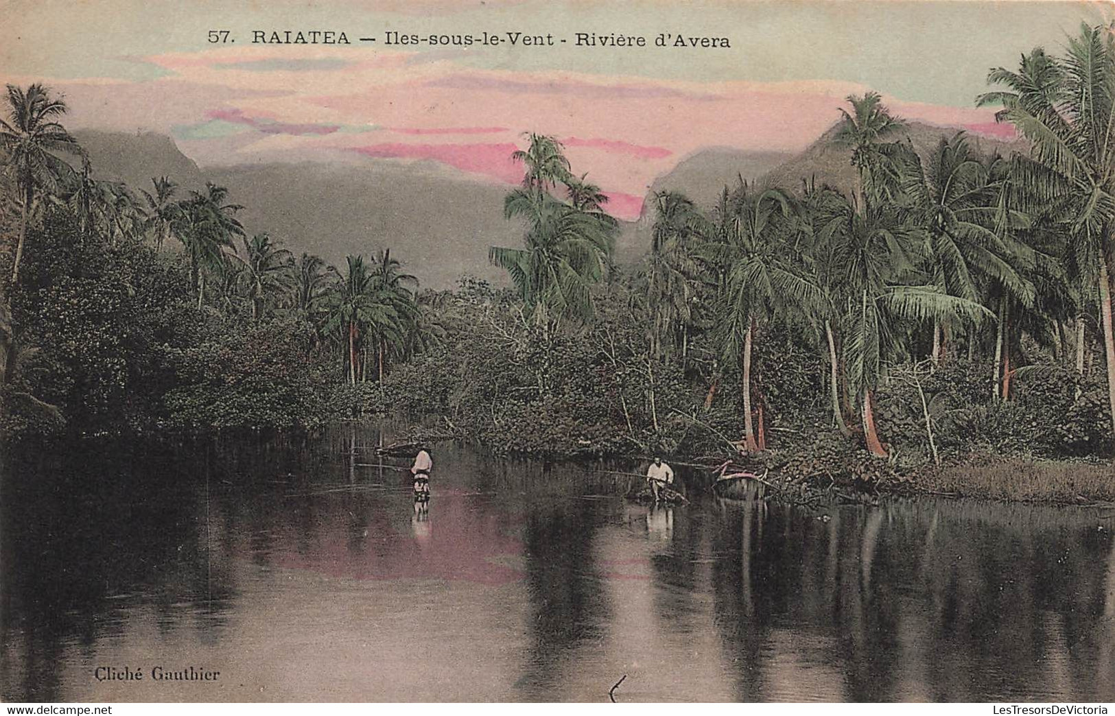 CPA TAHITI - Raiatea - Iles Sous Le Vent - Riviere D'avera - Gauthier - Colorisé - Tahiti