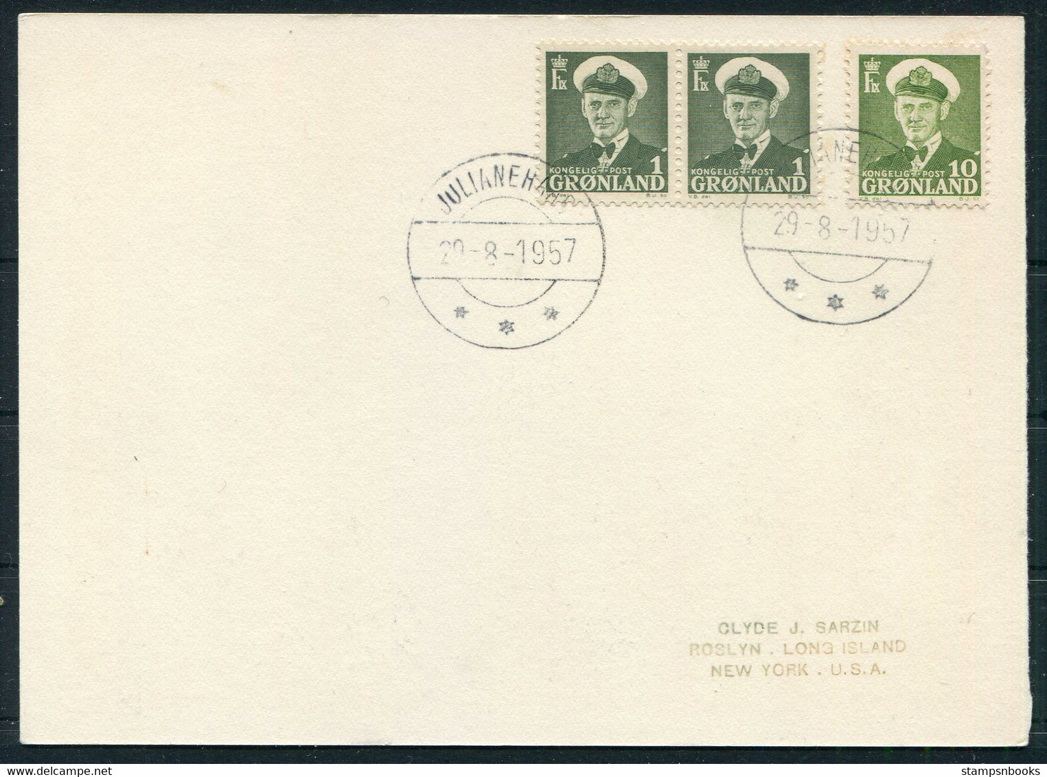 1957 Greenland Set Of 4 Ethnography Postcards Julianehaab - USA - Storia Postale