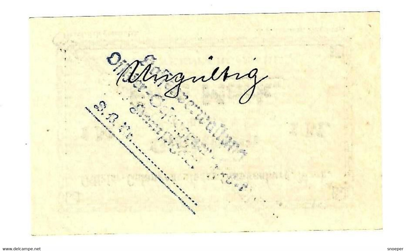 *germany Offizier Gefangenen Lager Kamstigall 1 Mark  05.40.1 - Other & Unclassified