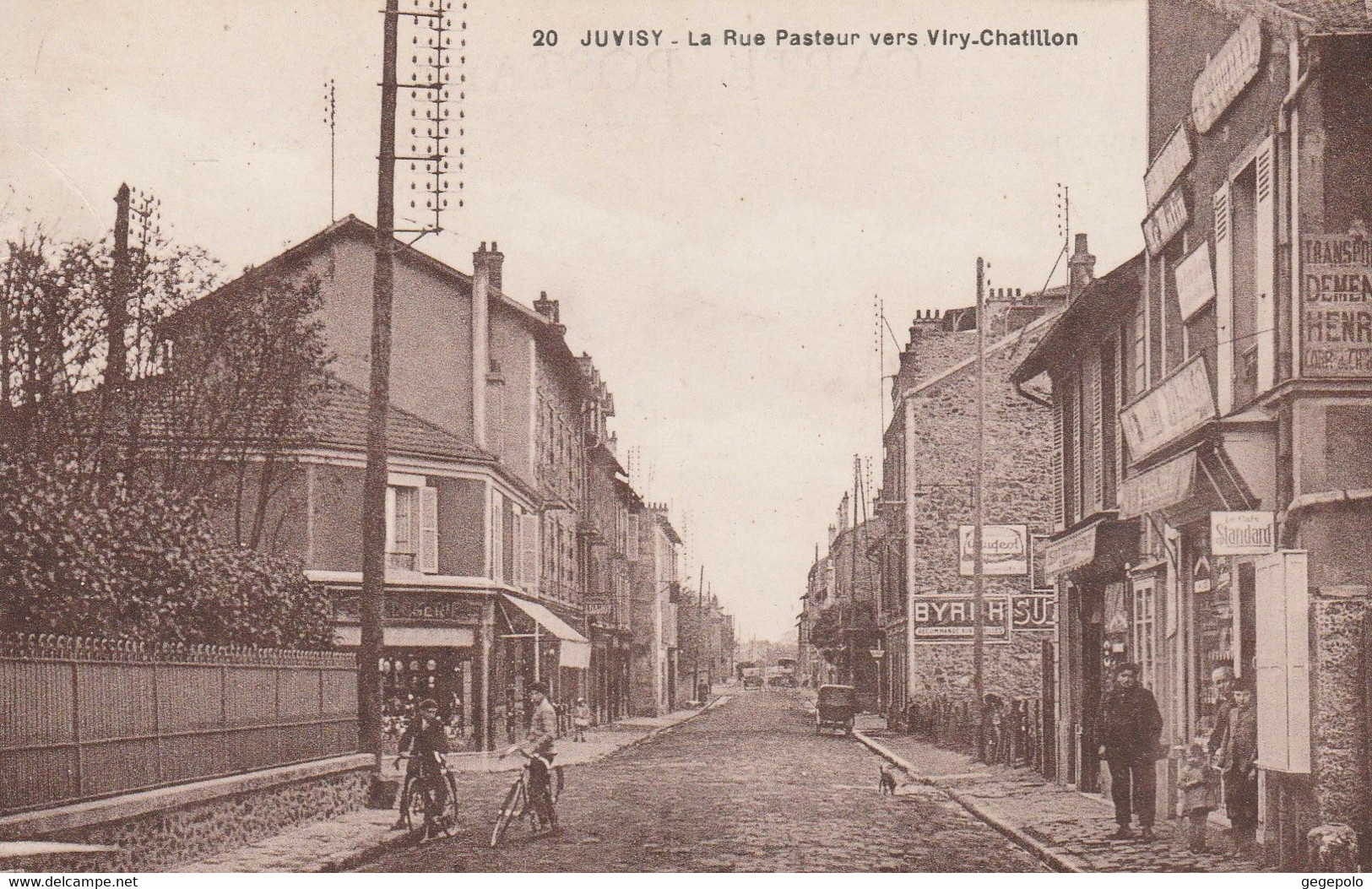 JUVISY  Sur ORGE - La Rue Pasteur Vers Viry-Châtillon - Juvisy-sur-Orge