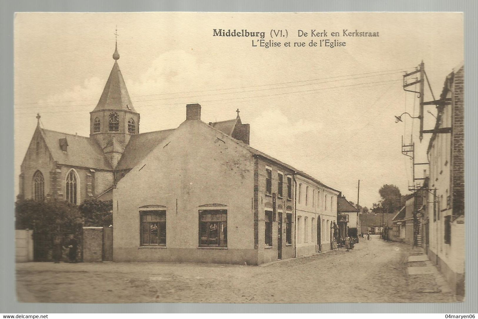 ***  MIDDELBURG (VL.)  ***  -  De Kerk En Kerkstraat    -  Zie / Voir Scan's - Maldegem