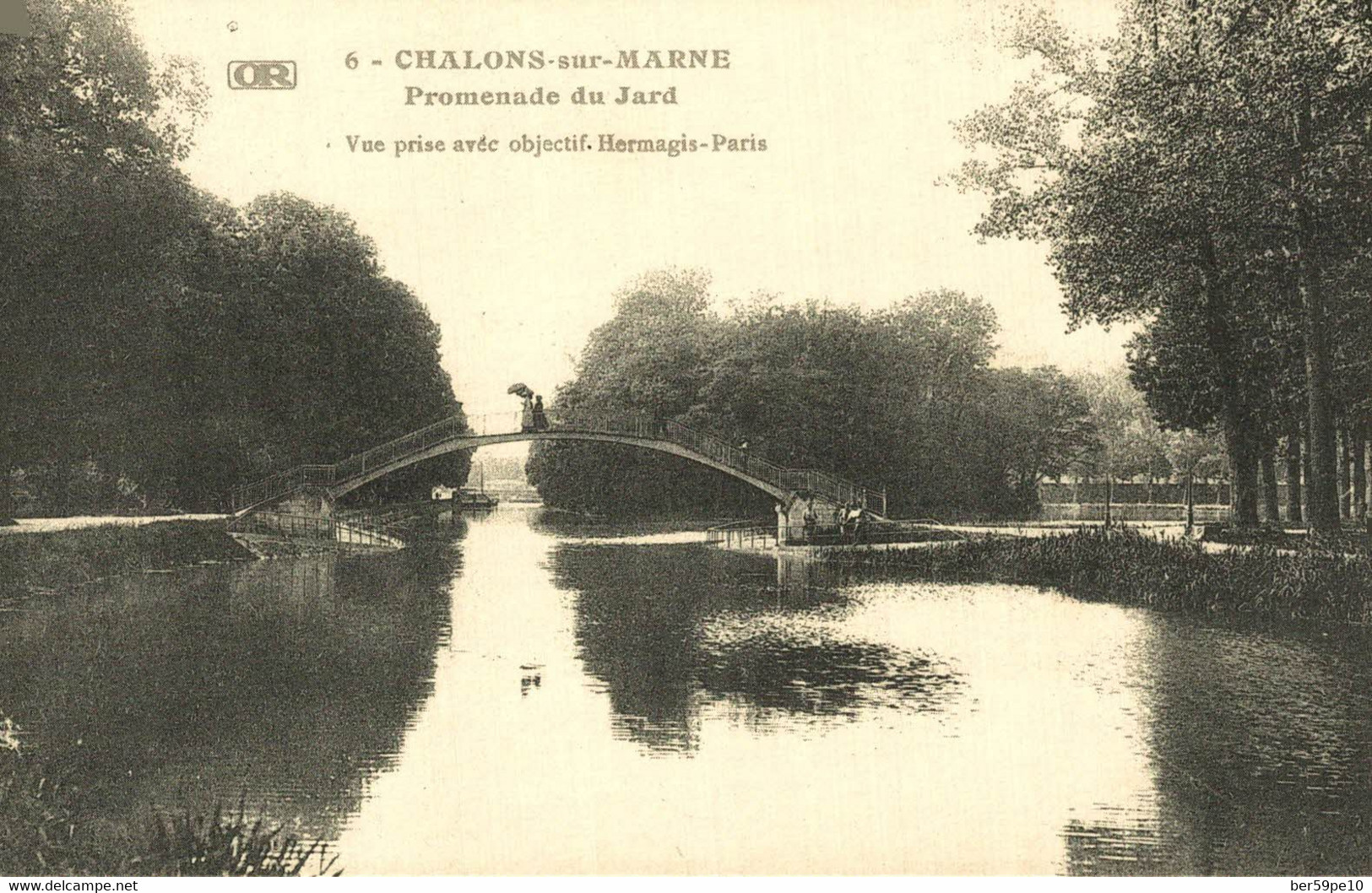 CARTE D'AUTREFOIS TRANSPORTS ET COMMUNICATIONS CHAMPAGNE PASSERELLE DU JARD - Champagne - Ardenne