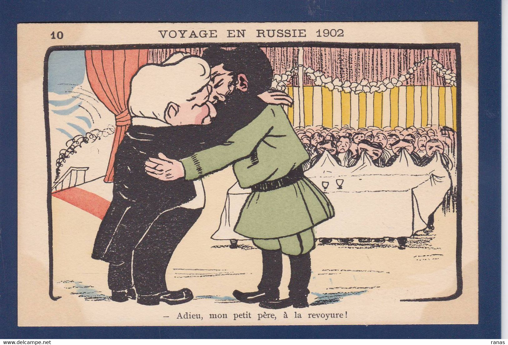 CPA Russie Russia Satirique Caricature Non Circulé Voyage En Russie 1902 Loubet Tsar Russie - Russia