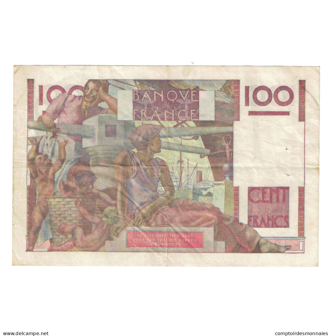 France, 100 Francs, Jeune Paysan, 1950, A.363 49062, TTB, Fayette:28.26, KM:128c - 100 F 1945-1954 ''Jeune Paysan''