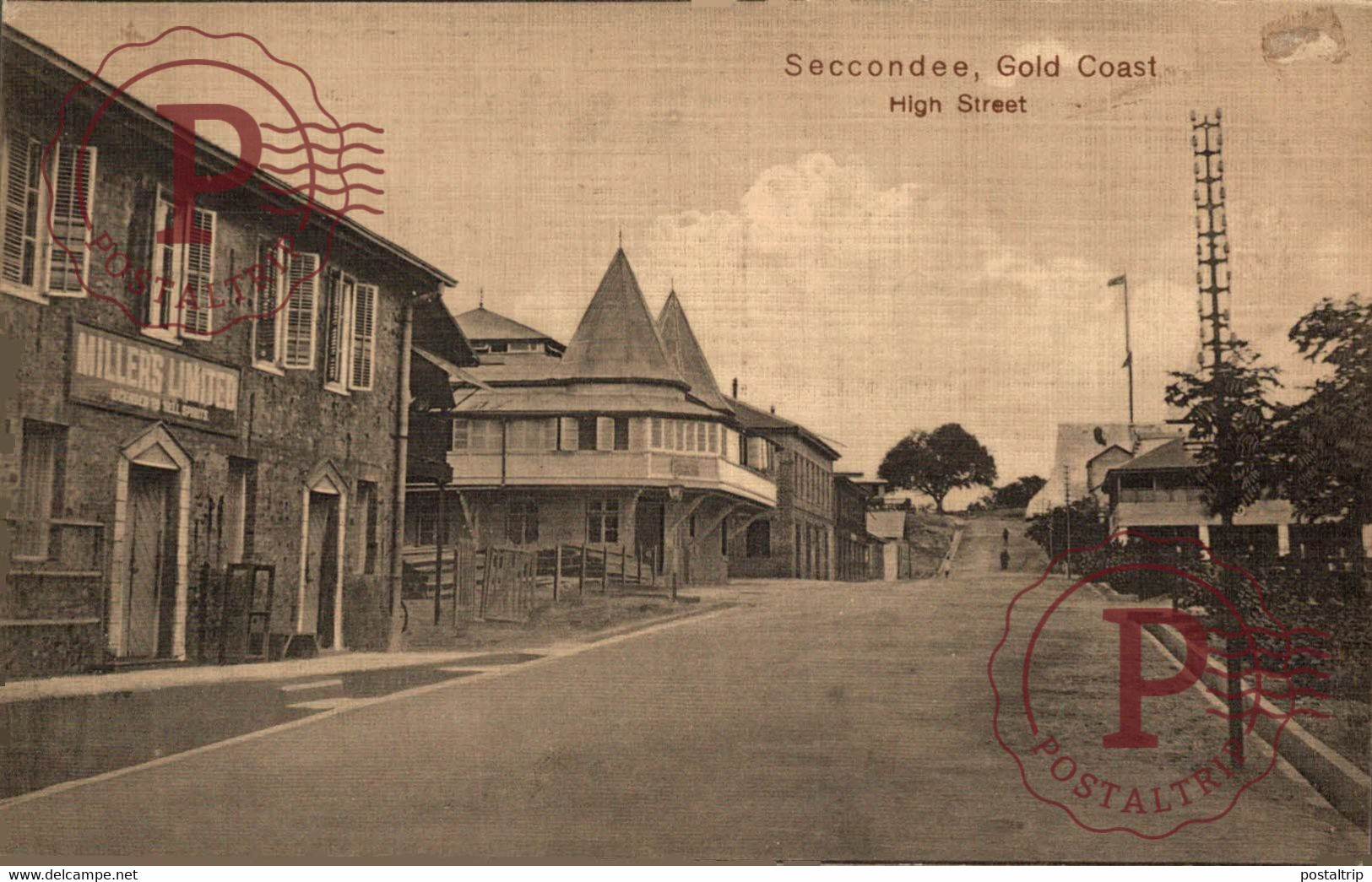 AFRICA. GHANA - SECCONDEE. HIGH STREET. - Ghana - Gold Coast