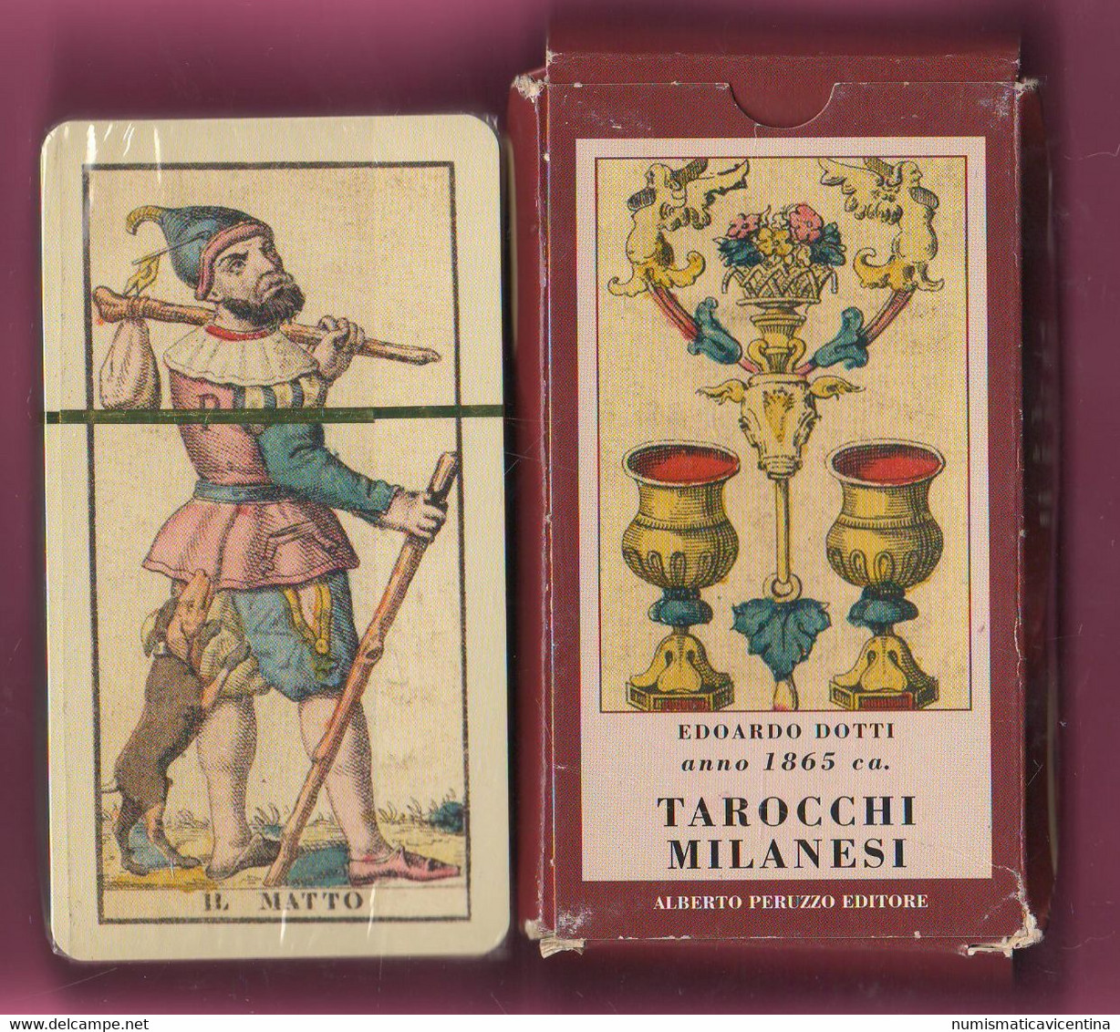 Carte da gioco - 78 carte dei Tarocchi Milanesi A.Peruzzo editore le Tarot  de Milan the Tarot of Milan 78 cards