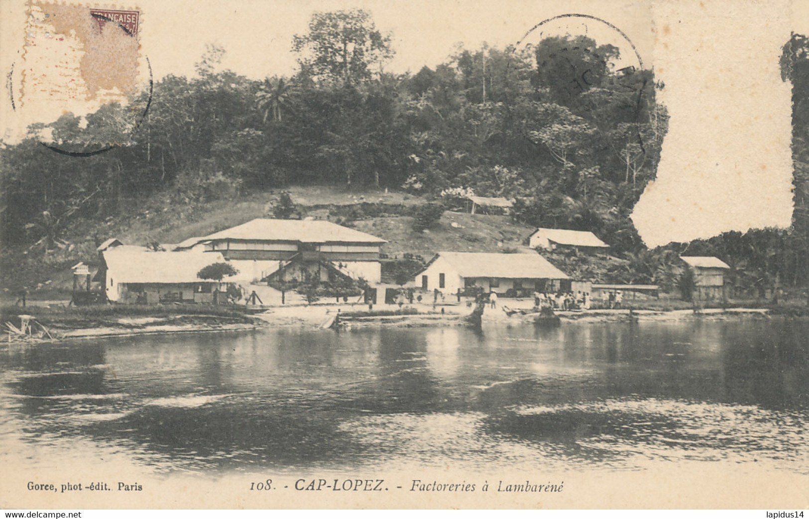 AV 457  C P A.  GABON - CAL-LOPEZ  FACTORERIE A LAMBARENE - Gabon
