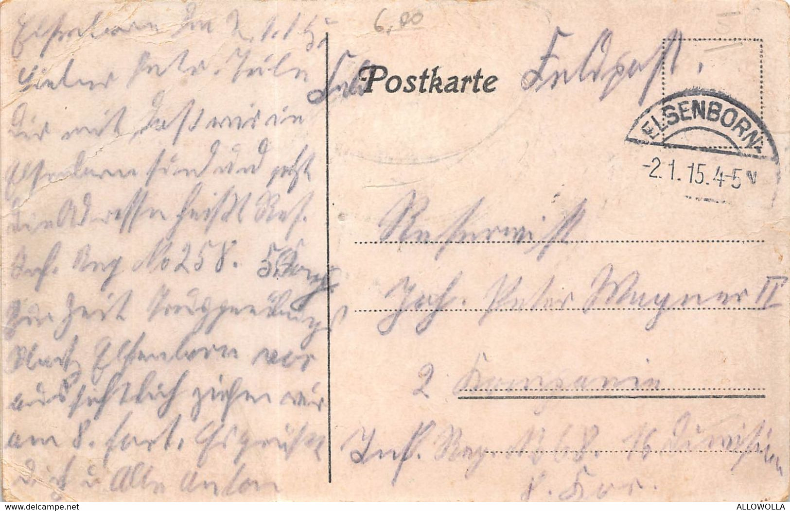 18997 " GRUSS VOM TRUPPENUBUNGSPLATZ ELSENBORN " -CART POST. SPED.1915 - Elsenborn (camp)