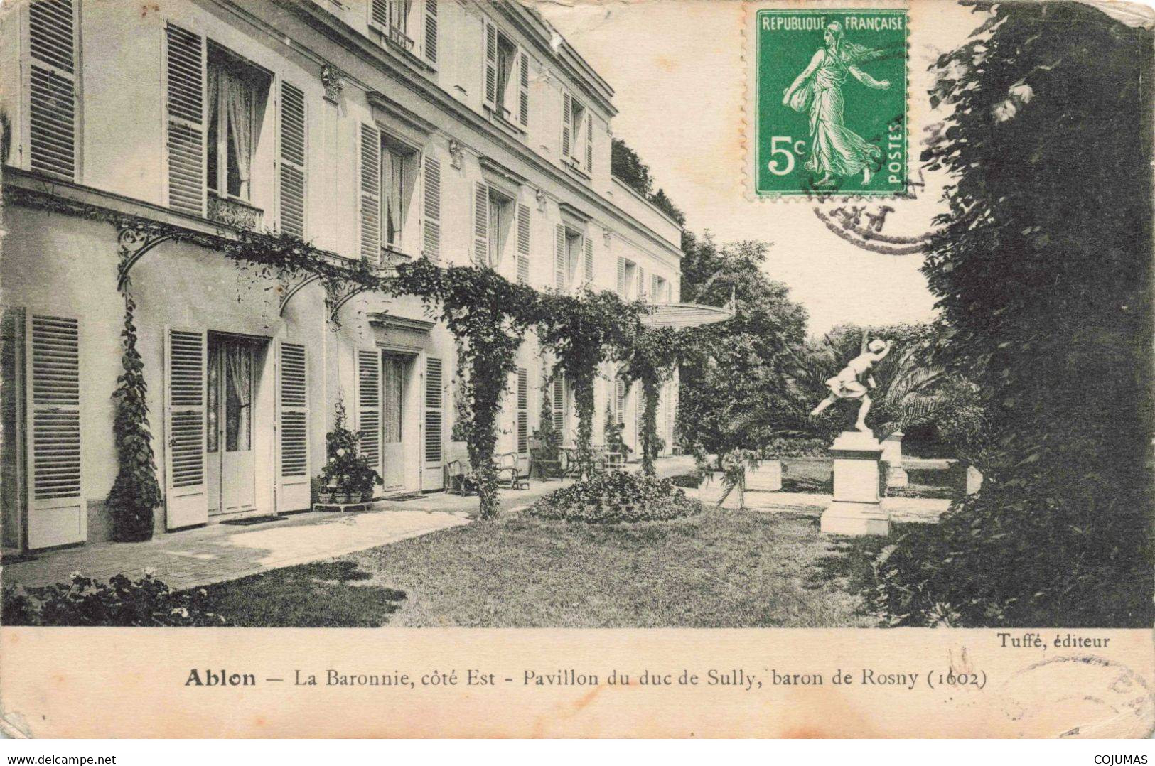 94 - ABON - S01174 - La Baronnie - Côté Est - Pavillon Du Duc De Sully - Baron De Rosny - En L'état - Déchirée - L1 - Ablon Sur Seine