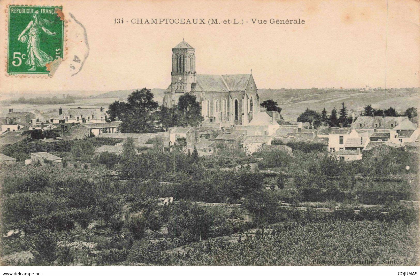 49 - CHAMPTOCEAUX - S01198 - Vue Générale - Eglise - L1 - Champtoceaux