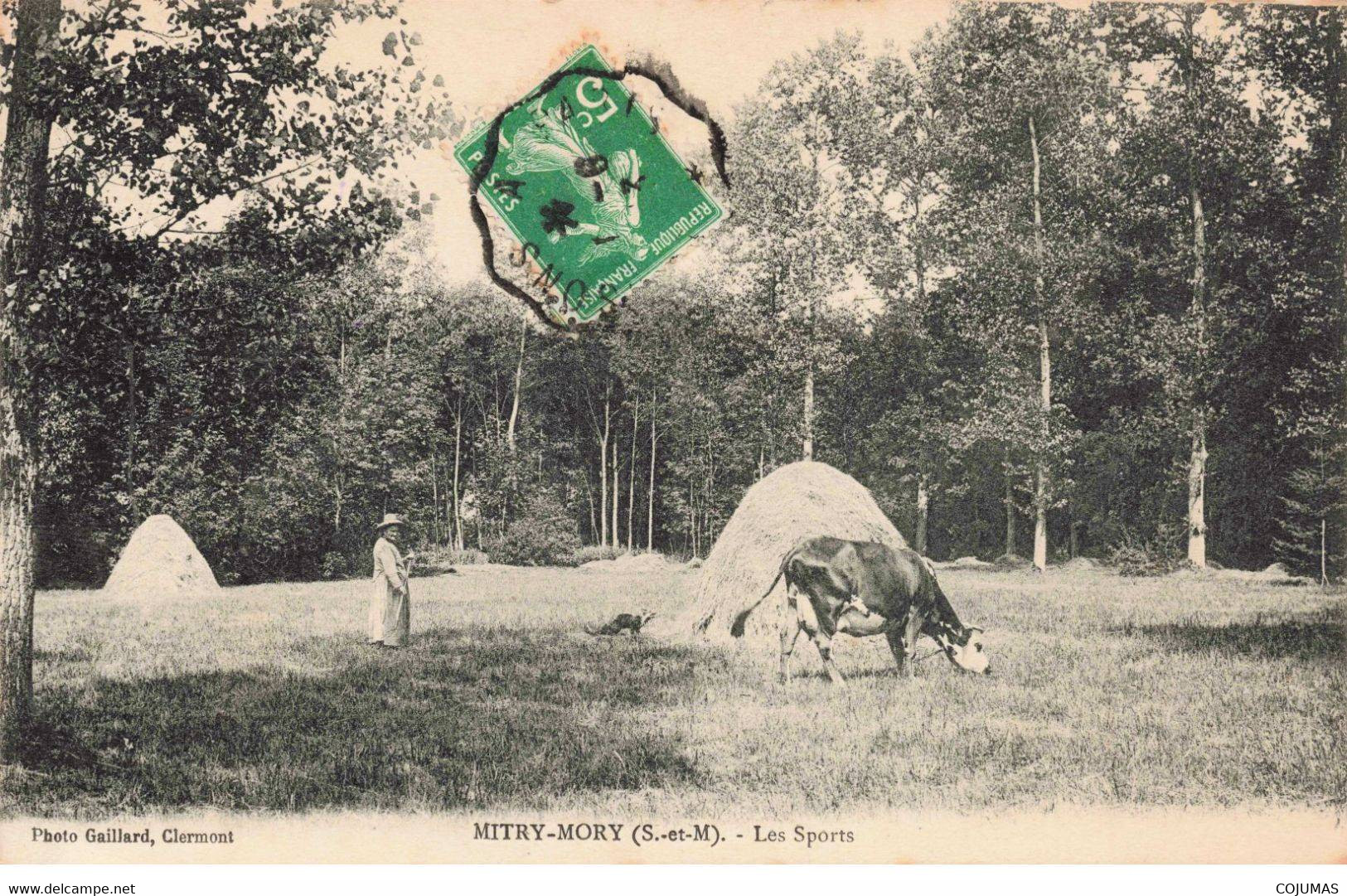 77 - MITRY MORY - S01233 - Les Sports - Vaches - Agriculture - L1 - Mitry Mory