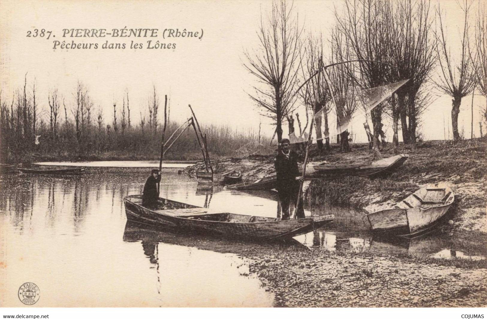 69 - PIERRE BENITE - S03824 - Pêcheurs Dans Les Lônes - Barque - L1 - Pierre Benite