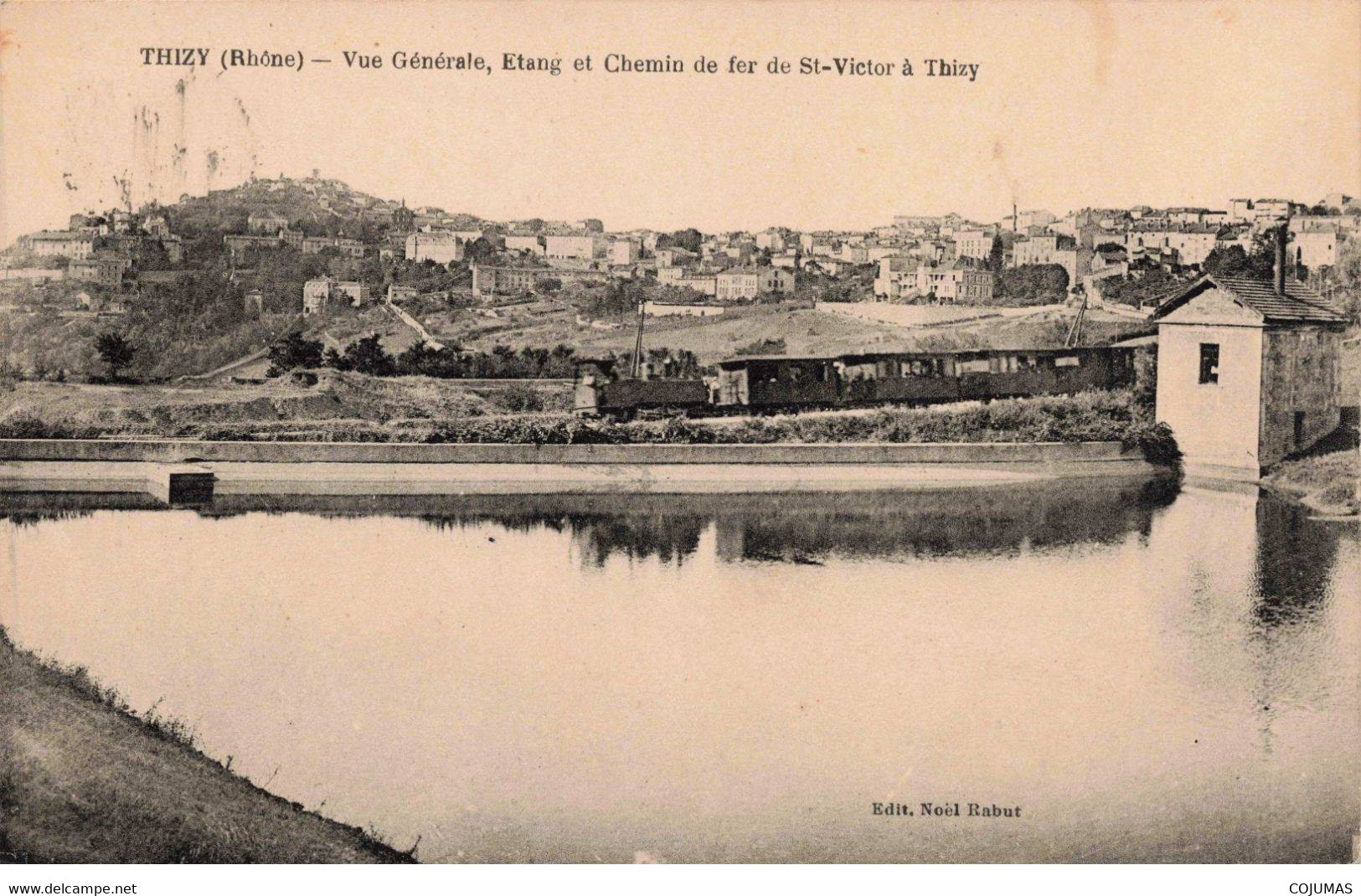 69 - THIZY - S03859 - Vue Générale, Etang Chemin De Fer De St Victor - L1 - Thizy