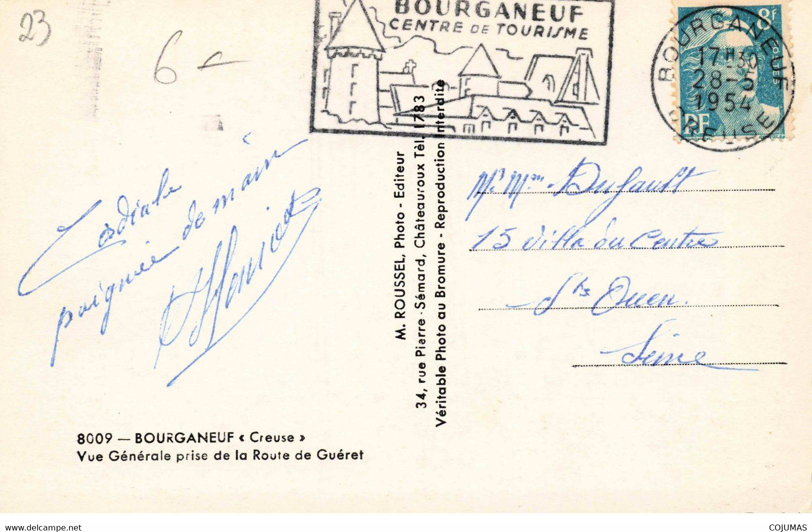 23 - BOURGANEUF - S03215 - Vue Générale Prise De La Route De Guéret -  CPSM 14x9 Cm - L1 - Bourganeuf
