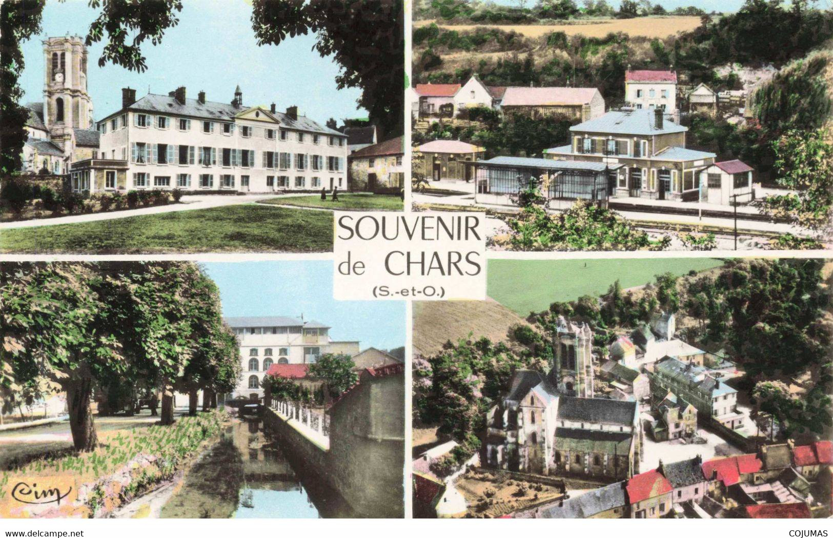 95 - CHARS - S03234 - Souvenirs De Chars - Divers Aspects De La Ville - CPSM 14x9 Cm - L1 - Chars