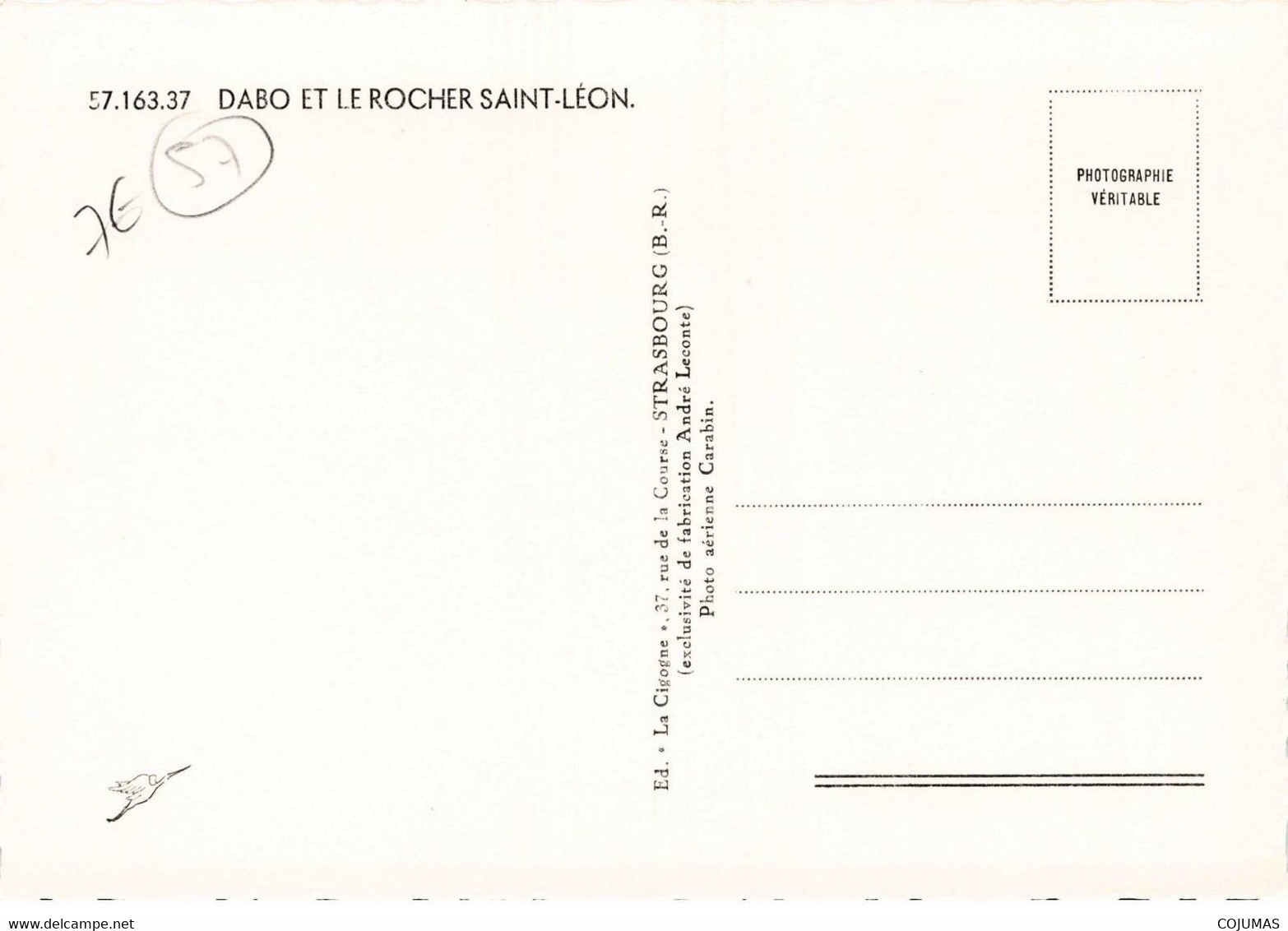 57 - DABO - S03247 - Dabo Et Le Rocher Saint Léon - CPSM 15x10 Cm - L1 - Dabo