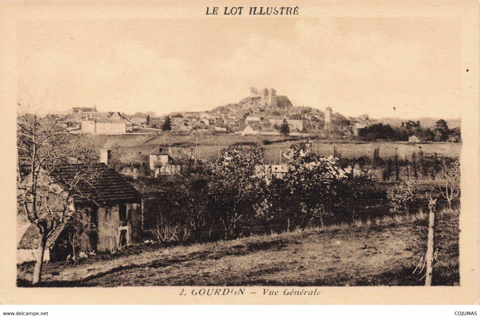 46 - GOURDON - S01869 - Vue Générale - Le Lot Illustré - L1 - Gourdon