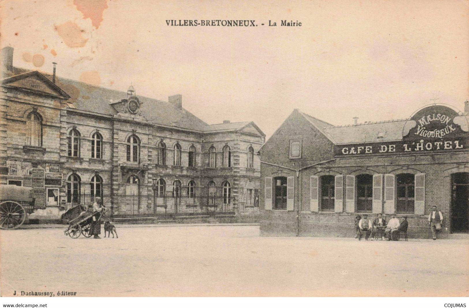 80 - VILLERS BRETONNEUX - S01910 - La Mairie - Café De L'Hôtel - Maison Vigoureux - L1 - Villers Bretonneux