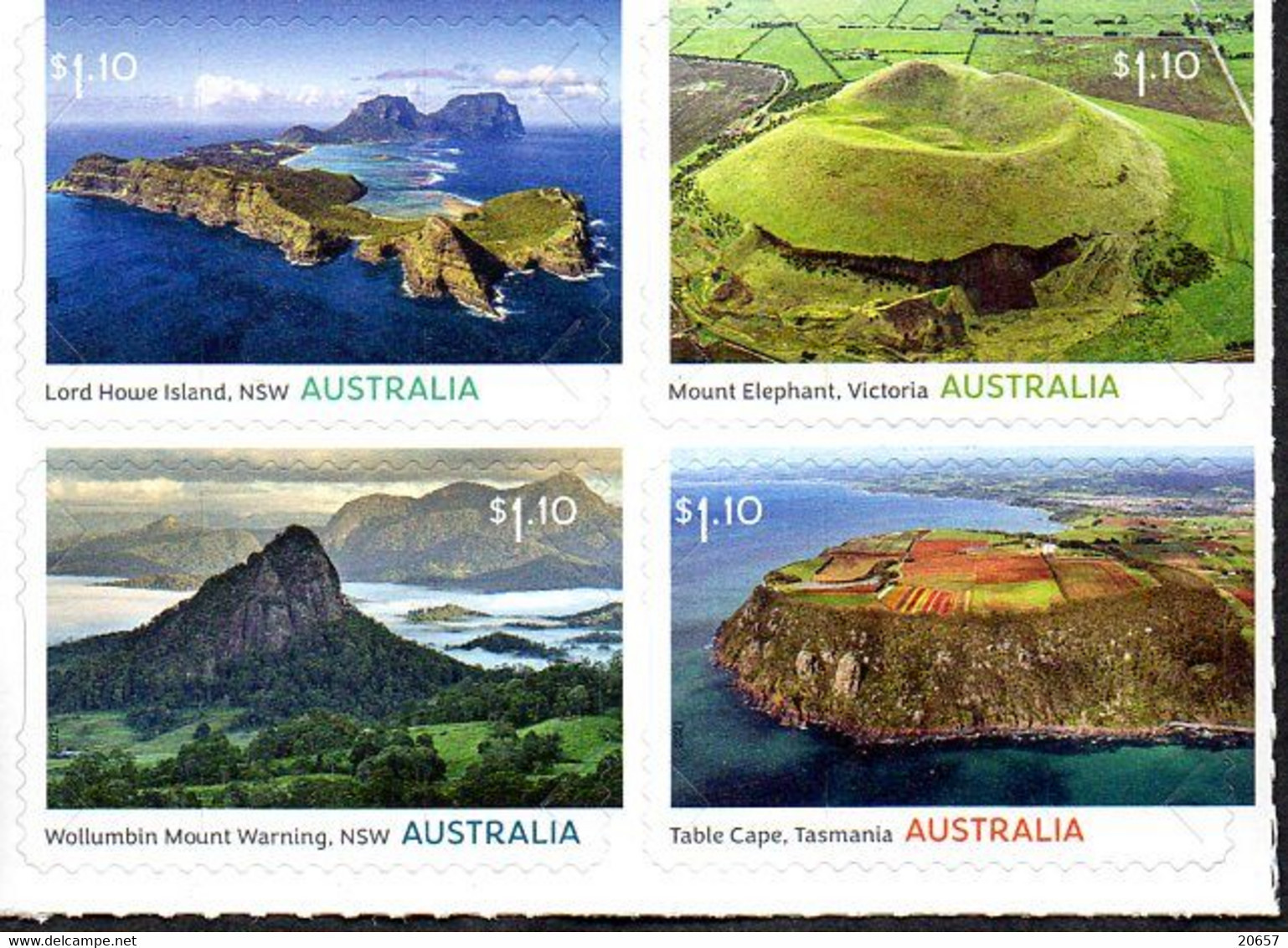 Australie Australia 5112/15 Volcans, Phare De Table Cape Tasmanie - Volcans