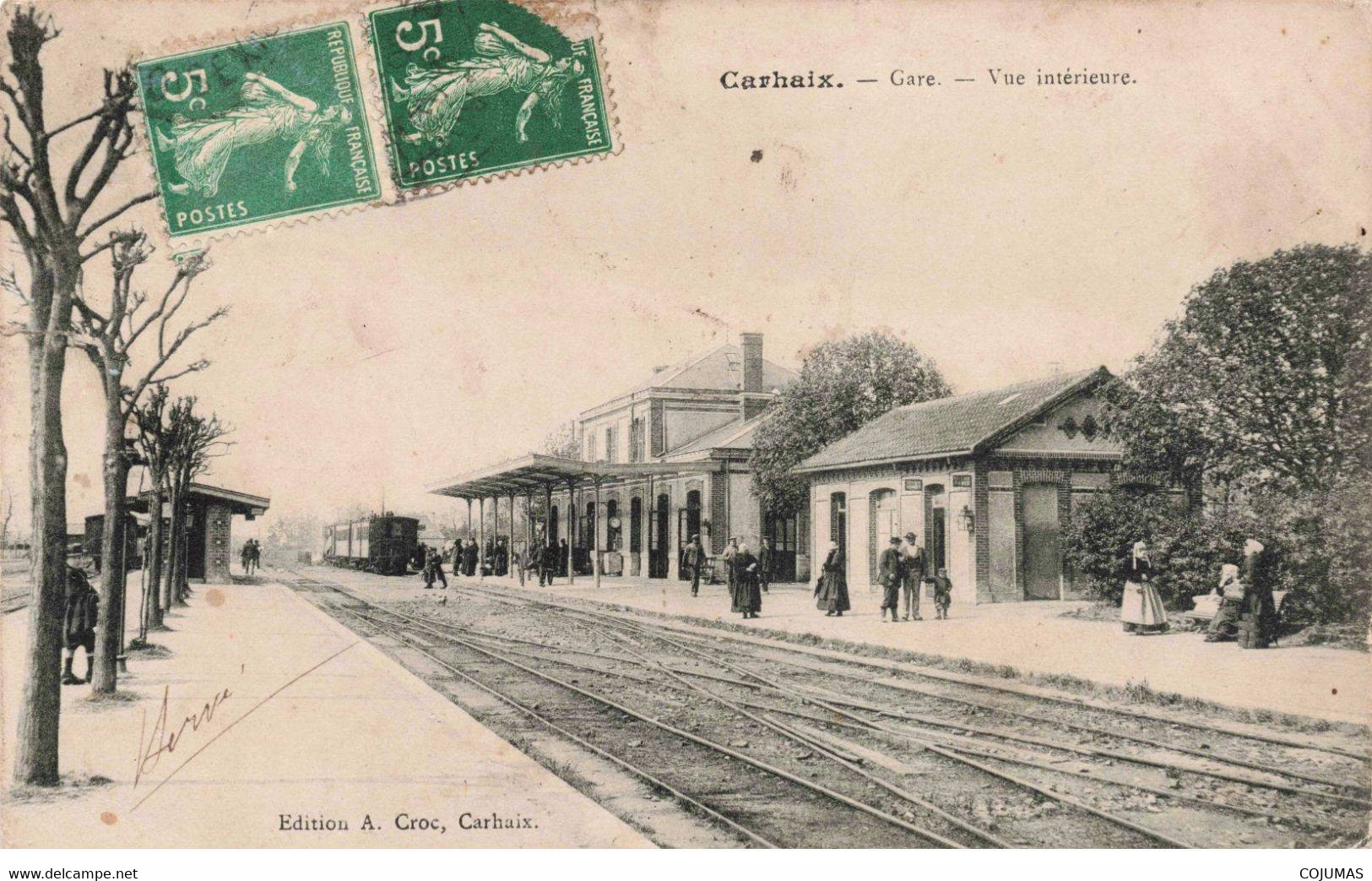 29 - CARHAIX - S02583 - Gare - Vue Intérieure - Train - L1 - Carhaix-Plouguer