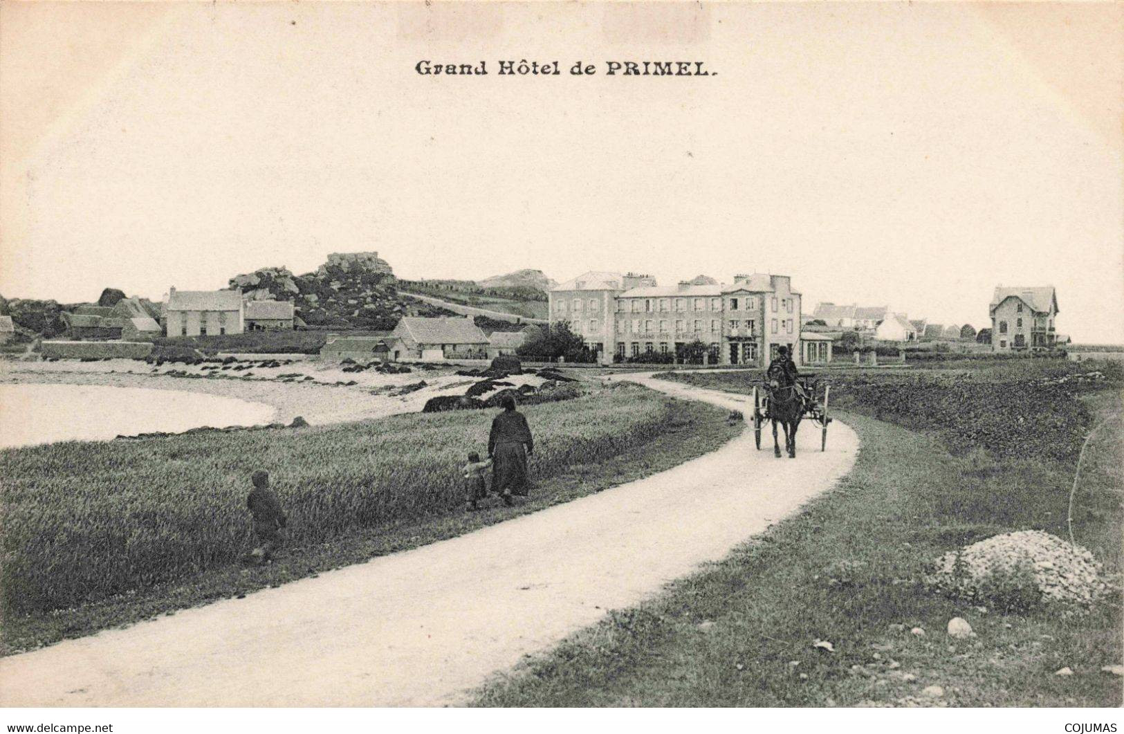 29 - PRIMEL - S02588 - Grand Hôtel De Primel - Charette - L1 - Primel