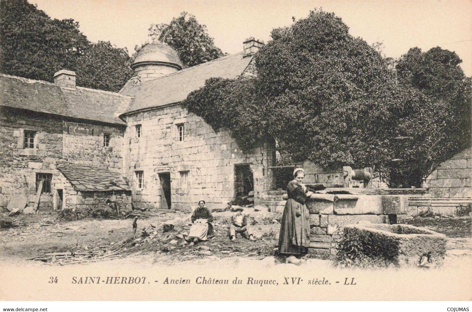 29 - SAINT HERBOT - S02609 - Ancien Château Du Ruquec - XVIe Siècle - L1 - Saint-Herbot