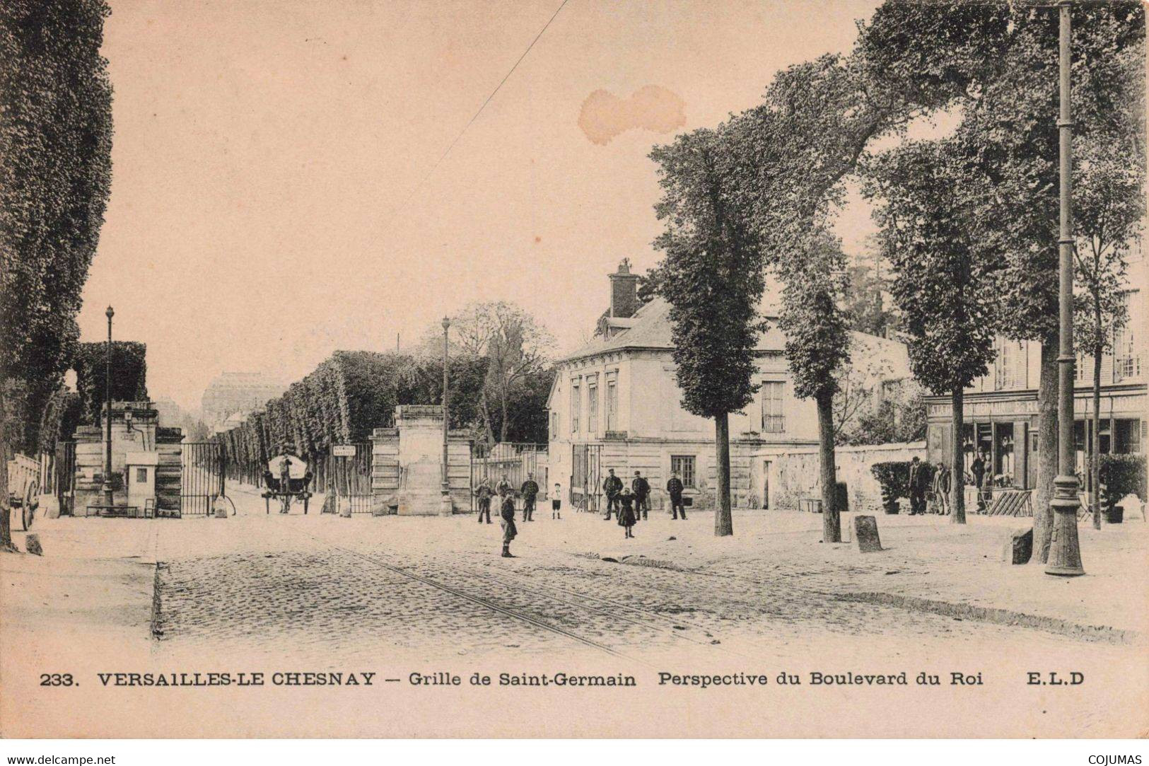 78 - VERSAILLES LE CHESNAY - S02167 - Grille De Saint Germain - Perspective Du Boulevard Du Roi - L1 - Le Chesnay