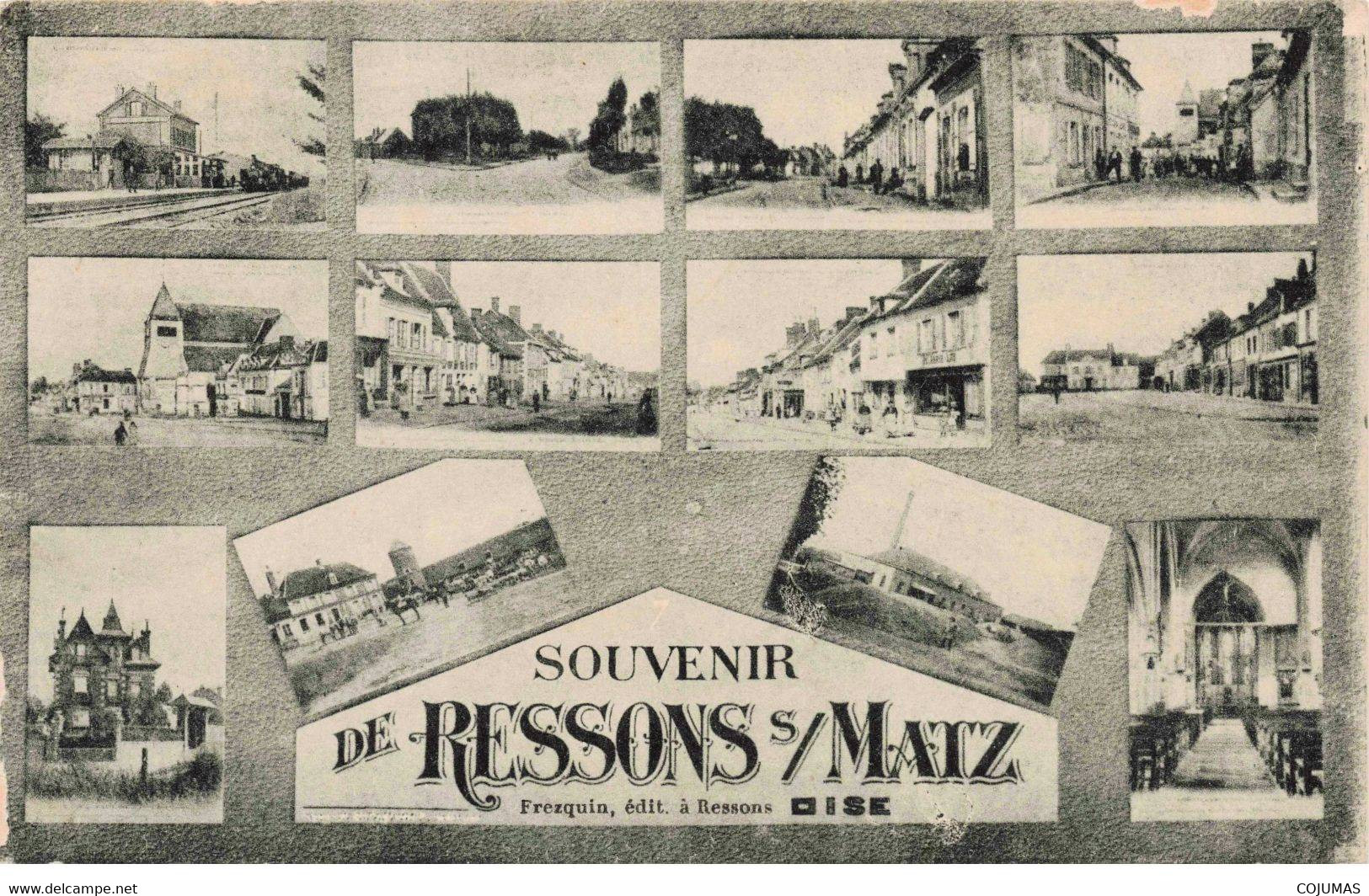 60 - RESSONS S/ MATZ - S03576 - Divers Aspects De La Ville - Souvenirs - Gare - Eglise - Commerces - L1 - Ressons Sur Matz