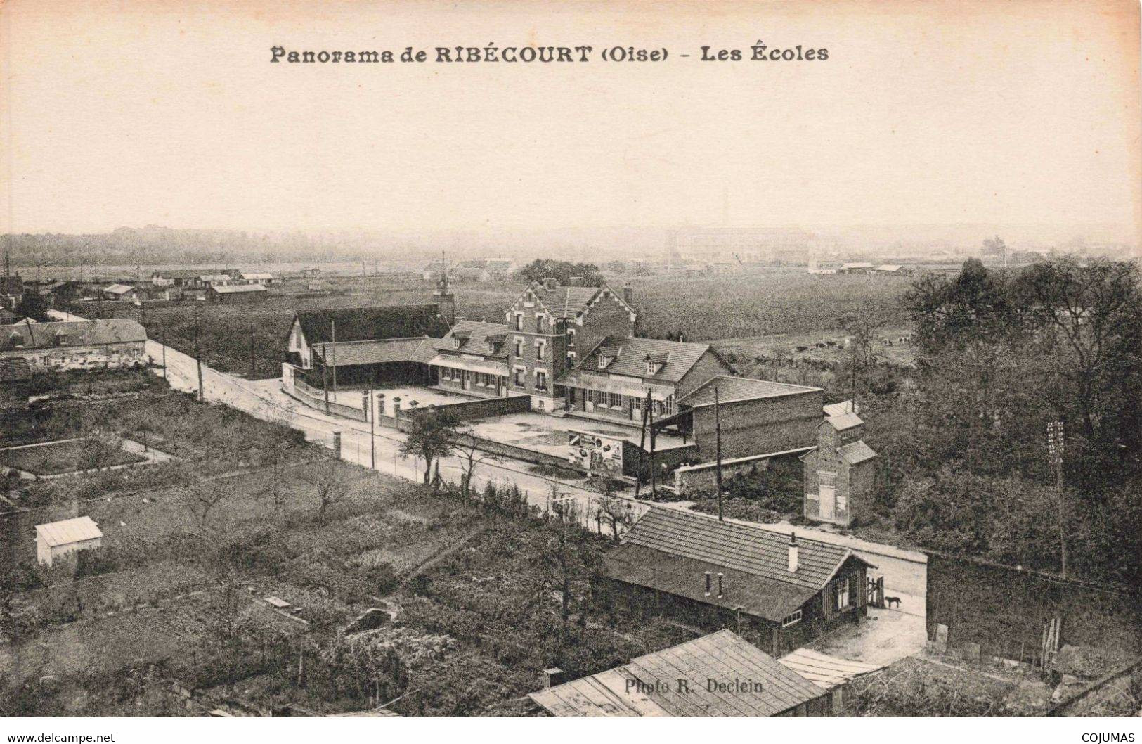 60 - RIBECOURT - S03579 - Panorama - Les Ecoles - L1 - Ribecourt Dreslincourt