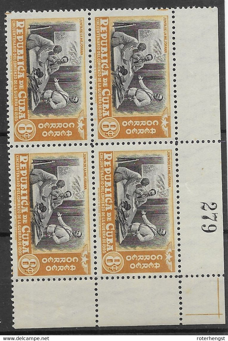 Cuba Mnh ** 1948 12 Euros Plus Counting Number On Border - Ongebruikt