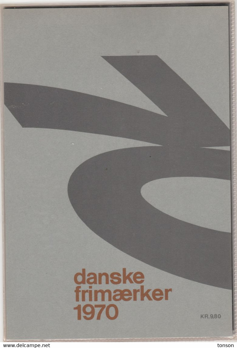 Denmark, 1970 Yearset, Mint In Folder, 3 Scans. - Ganze Jahrgänge