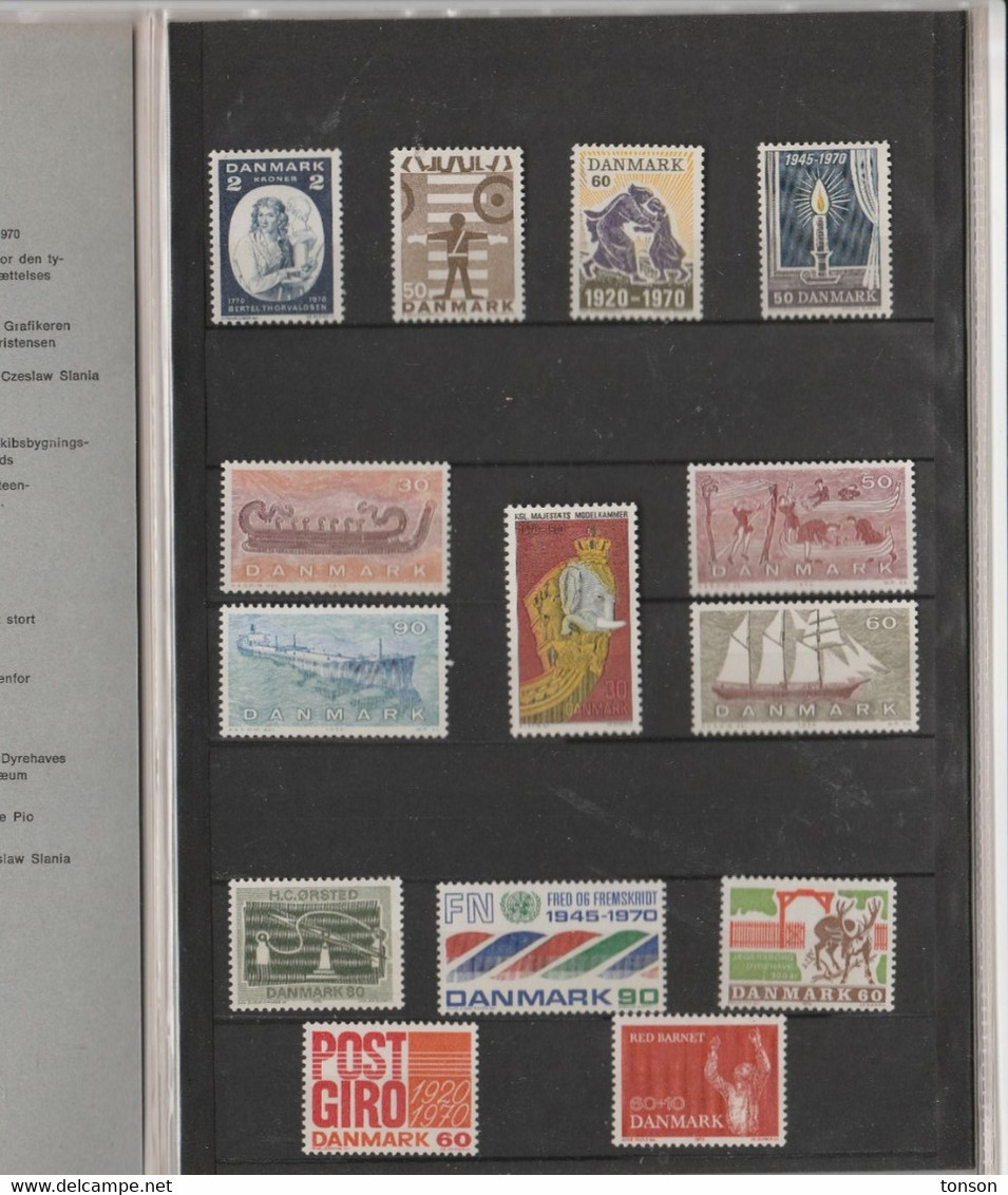 Denmark, 1970 Yearset, Mint In Folder, 3 Scans. - Años Completos