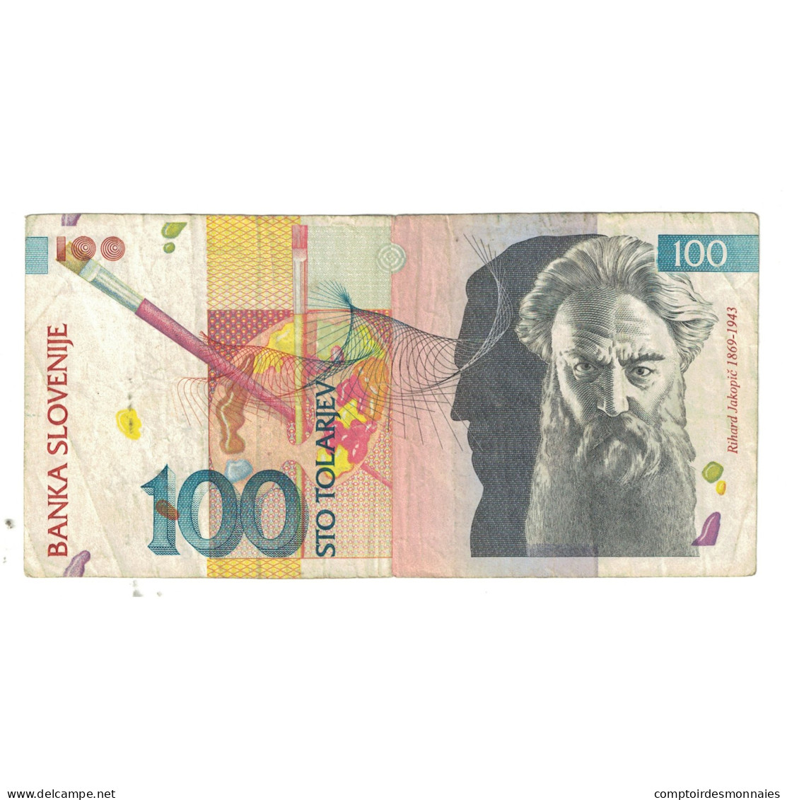 Billet, Slovénie, 100 Tolarjev, 1992, 1992-01-15, KM:31a, TB - Slovénie