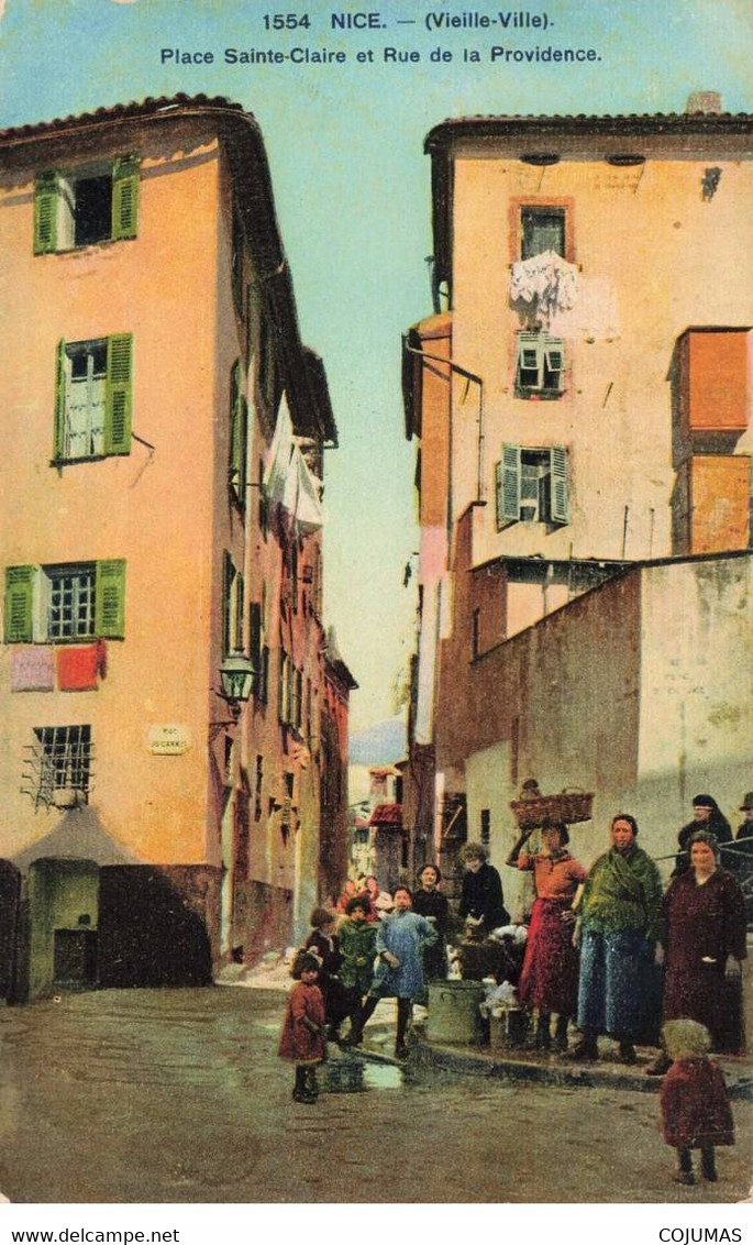 06 - NICE - S00592 - Vieille Ville - Place Sainte Claire Et Rue De La Providence - L1 - Squares