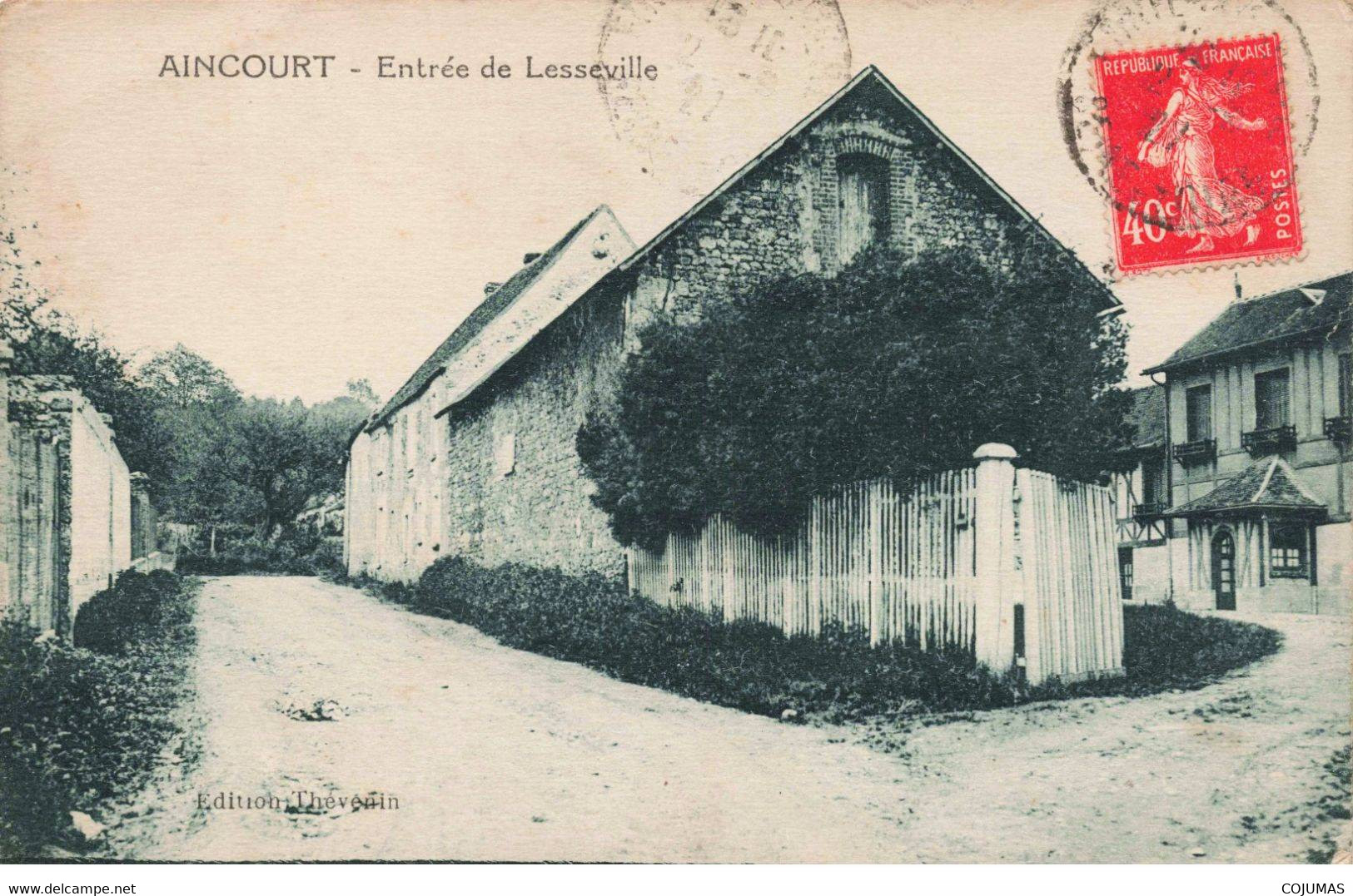 95 - AINCOURT - S00474 - Entrée De Lesseville - Thévénin - L1 - Aincourt