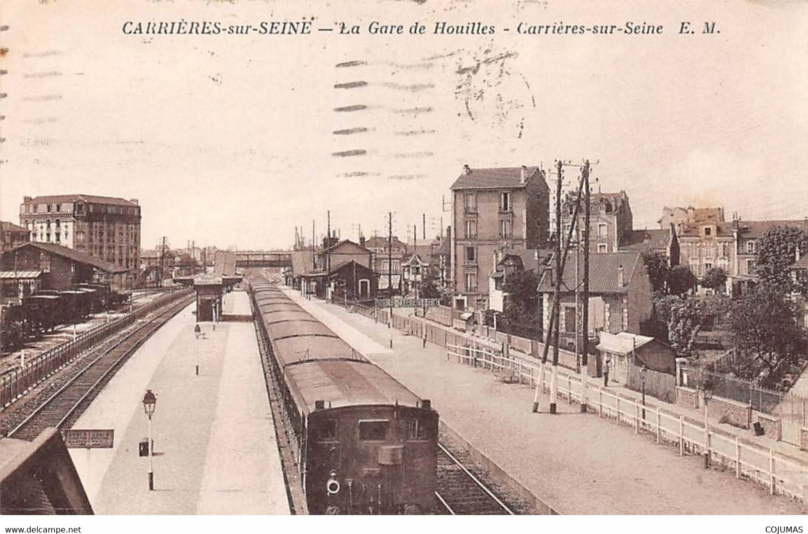 78 - CARRIERES SUR SEINE - S00811 - La Gare De Houilles - Carrière Sur Seine - Train - L1 - Carrieres Sous Poissy