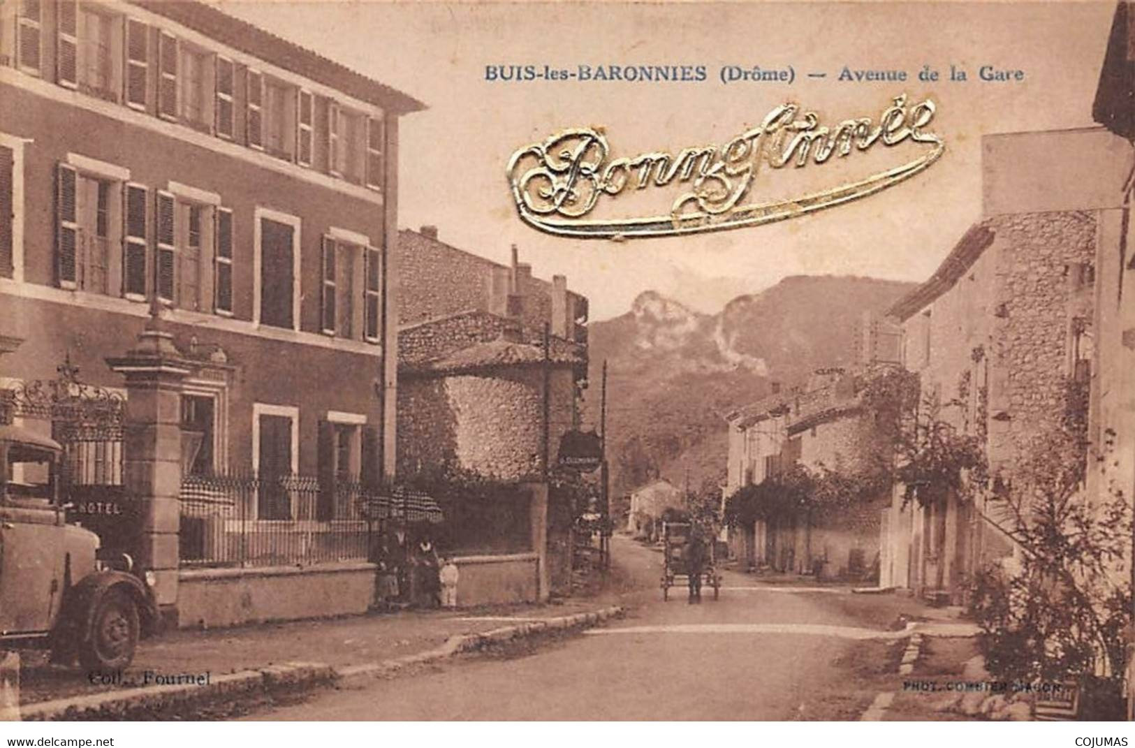 26 - BUIS LES BARONNIES - S00754 - Avenue De La Gare - Bonne Année - Charette - Camion - L1 - Buis-les-Baronnies